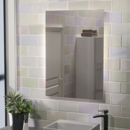 Nes Home Large Battery Operated Led Backlit Illuminated Bathroom Mirror - thumbnail 1
