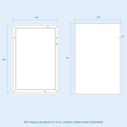 Nes Home Large Battery Operated Led Backlit Illuminated Bathroom Mirror - thumbnail 7