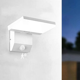 Amorly Wired Motion Sensor Outdoor Light, 18W Square Led Wall Sconce, Cool White Waterproof Exterior Lighting For Patio,doorway,garage - thumbnail 1