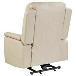 Beliani Electric Recliner Chair Glorie With Massage Faux Leather Beige - thumbnail 6