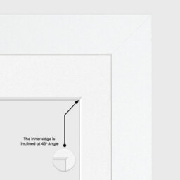 AK Frames 20X14 White Modern Multi Photo Frame With White Mount - Holds 2 Apertures (2X) A4 Photos - thumbnail 7