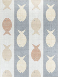 Livabliss Lillian-Kids Beige Orange Grey Yellow Washable Rug For Children's Rooms 120 X 170 Cm Easy Care, Non Shedding - thumbnail 1