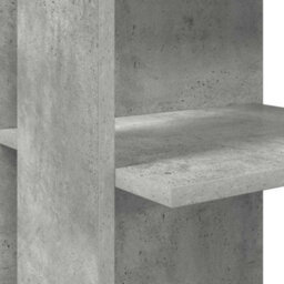 Berkfield Modern Corner Desk With Storage Concrete Grey 140X113,5X75Cm - thumbnail 8