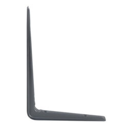 Pluto Grey Metal Steel Shelf Wall Brackets 150mm X 220mm X 25mm - 16 Pack - thumbnail 3