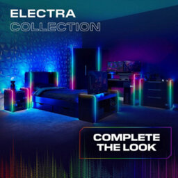 X Rocker Electra Chest Of 3 Drawers With Neo Motion Sync™ App Controlled Led Lights - Black - thumbnail 8