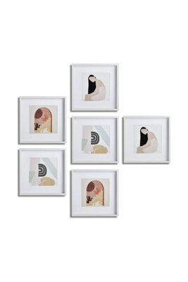 Nielsen Ongar 6 Piece Ongar Wooden Picture Frame Set White 30 X 30Cm - image 1