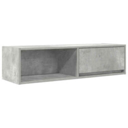 Berkfield Tv Cabinet Concrete Grey 100X31X25.5 Cm Engineered Wood - thumbnail 2