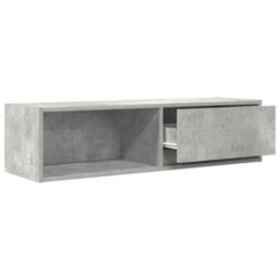 Berkfield Tv Cabinet Concrete Grey 100X31X25.5 Cm Engineered Wood - thumbnail 5