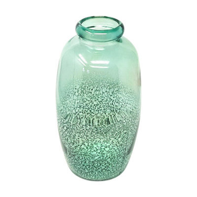 Verano Spanish Ceramics Recycled Glass Rimma Clear Home Décor Medium Teardrop Vase (H) 35Cm - image 1