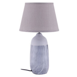Orsina Elegant Beige Ceramic Table Lamp, Contemporary Bed Table Lmap, Easily Maintained Lamp For Livingroom Table - thumbnail 1