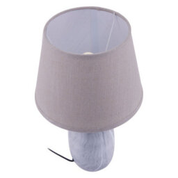 Orsina Elegant Beige Ceramic Table Lamp, Contemporary Bed Table Lmap, Easily Maintained Lamp For Livingroom Table - thumbnail 3