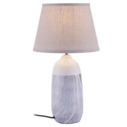 Orsina Elegant Beige Ceramic Table Lamp, Contemporary Bed Table Lmap, Easily Maintained Lamp For Livingroom Table - thumbnail 2