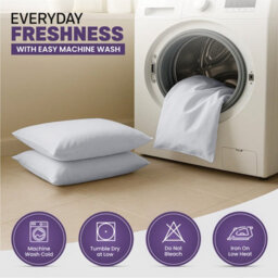 Oxford Homeware Plain Dyed Pillowcase Pair (W)50X(L)75 Cm- Soft Breathable Easy Care Standard Size Bed Pillow Covers Silver - thumbnail 9