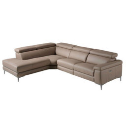 Angel Cerda Luxurious Relax Chaise Longue Sofa In Mink Leather For Ultimate Comfort - thumbnail 1