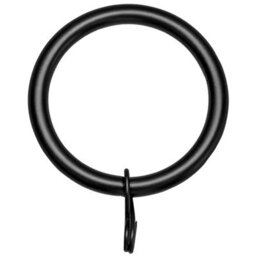 KetoPlastics Curtain Ring Black Metal Curtain Rings 38mm For Curtain Pole Rod - Pack Of 6 - thumbnail 6