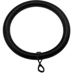 KetoPlastics Curtain Ring Black Metal Curtain Rings 38mm For Curtain Pole Rod - Pack Of 6 - thumbnail 5