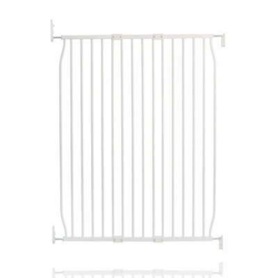 Safetots Extra Tall Eco Screw Fit Baby Gate, White, 90Cm - 100Cm, Extra Tall Gate 100Cm In Height, Stair Gate For Baby - image 1
