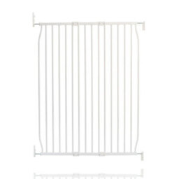 Safetots Extra Tall Eco Screw Fit Baby Gate, White, 90Cm - 100Cm, Extra Tall Gate 100Cm In Height, Stair Gate For Baby - thumbnail 1