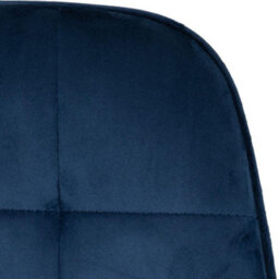 Seconique Athens Round Dining Set With Lukas Chairs - Concrete Effect/black/sapphire Blue Velvet - thumbnail 9