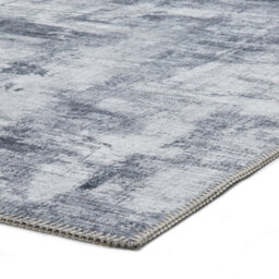 Grey Modern Striped Easy To Clean Dining Room Rug-120Cm X 170Cm - thumbnail 5