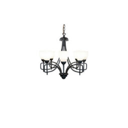 Luminosa Lighting Luminosa San Marino Pendant 8 Light E14 Tex/pewter - thumbnail 2