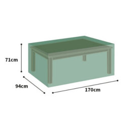 Bosmere All-Weather Rectangular Table Cover 6 Seat Green L170Cm W94Cm H71Cm Waterproof Uv Protected Heavy Duty 6 Year Guarantee - thumbnail 2