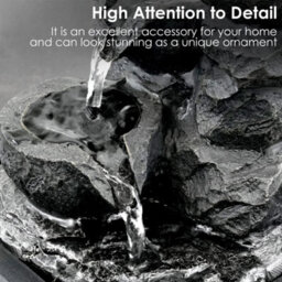 Water Feature Tabletop Indoor Led Fountain Waterfall Home Decor (Crystal Ball) - thumbnail 3
