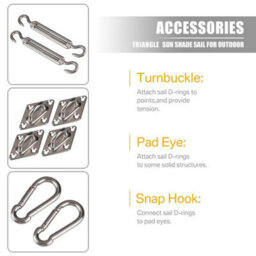 30Pcs Sun Shade Sail Stainless Steel Fitting Kit - thumbnail 5