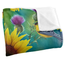 Jq Licensing Jg-Jp Silky Sunflower Supersoft Blanket Multicoloured/multicoloured (One Size, One Size) - thumbnail 3