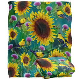 Jq Licensing Jg-Jp Silky Sunflower Supersoft Blanket Multicoloured/multicoloured (One Size, One Size) - thumbnail 2