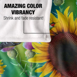 Jq Licensing Jg-Jp Silky Sunflower Supersoft Blanket Multicoloured/multicoloured (One Size, One Size) - thumbnail 4