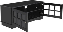 "Mda Designs Hamilton Black Traditional Tv Cabinet For Flat Screens Up To 55""" - thumbnail 5
