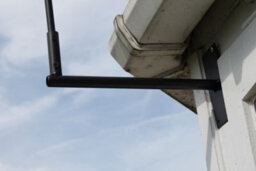 Garden Market Place Weathervane- Skier Steel Weathervane With Ground Spike And Wall Fixing. - thumbnail 5