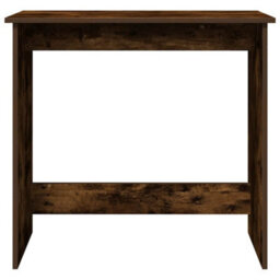Berkfield Desk Smoked Oak 80X40X75 Cm Engineered Wood - thumbnail 4