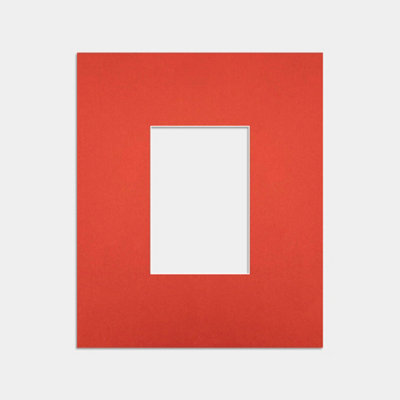 Ak Frames 12X10 Poppy Red Picture Mounts To Fit 6X4 Aperture Size - Mount Board Only (No Frame Included) - image 1