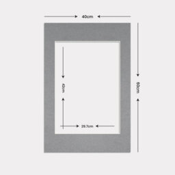Ak Frames 60X40Cm Mid Grey Picture Mounts To Fit A3 Aperture Size - Mount Board Only (No Frame Included) - thumbnail 3