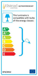 Luminosa Lighting Elstead Theater Row 1 Light Indoor Wall Light Western Bronze, E27 - thumbnail 2