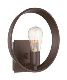 Luminosa Lighting Elstead Theater Row 1 Light Indoor Wall Light Western Bronze, E27 - thumbnail 1