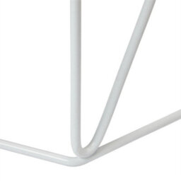 Set Of 2 White Marble Effect Side Tables Modern Living Room Bedside Sofa - thumbnail 4