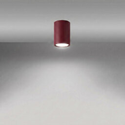 Sollux Lighting Lagos Steel Burgundy 1 Lights Modern Ceiling Lamps - thumbnail 3