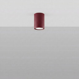 Sollux Lighting Lagos Steel Burgundy 1 Lights Modern Ceiling Lamps - thumbnail 2