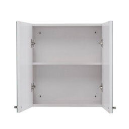 Croydex Carra Double Door Stainless Steel Bathroom Mirror Cabinet (H50Xw45Cm) - thumbnail 5