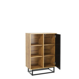 Creative Furniture Elysian Loft Sideboard 100Cm - Dark Oak & Black - thumbnail 9