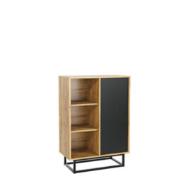 Creative Furniture Elysian Loft Sideboard 100Cm - Dark Oak & Black - thumbnail 8