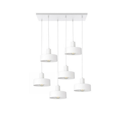 Luminosa Lighting Luminosa Velyo Cluster Pendant Ceiling Light White 6X E27 - image 1