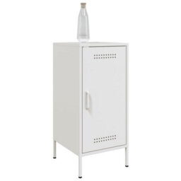 Berkfield Sideboards 2 Pcs White 36X39X79 Cm Steel - thumbnail 4