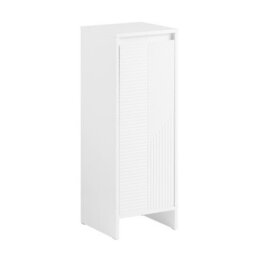 Sobuy Bzr154-W, Slim Bathroom Storage Cabinet With Laundry Basket Narrow Bathroom Unit Freestanding  Cupboard,white - thumbnail 1