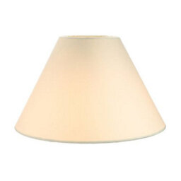 Happy Homewares Traditional 12 Cream Cotton Coolie Lampshade Suitable For Table Lamp Or Pendant - thumbnail 2