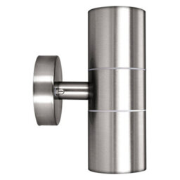 Luceco Azurar Up/down Ip44 Gu10 Wall Light Stainless Steel - thumbnail 7