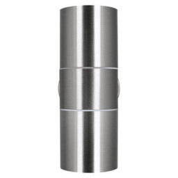 Luceco Azurar Up/down Ip44 Gu10 Wall Light Stainless Steel - thumbnail 4